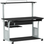 3 Tier Computer Desk with Printer Shelf