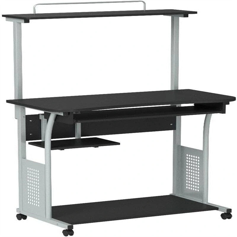 3 Tier Computer Desk with Printer Shelf