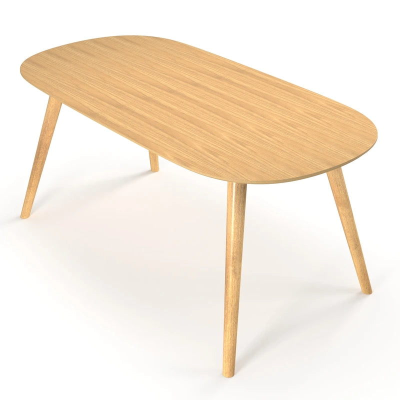 Connor - Table à manger rectangulaire au fini naturel