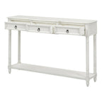 Table console avec tiroirs pour entrée, avec tiroirs saillants et longue étagère