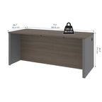 Bestar Prestige 72W Desk Shell by Bestar.