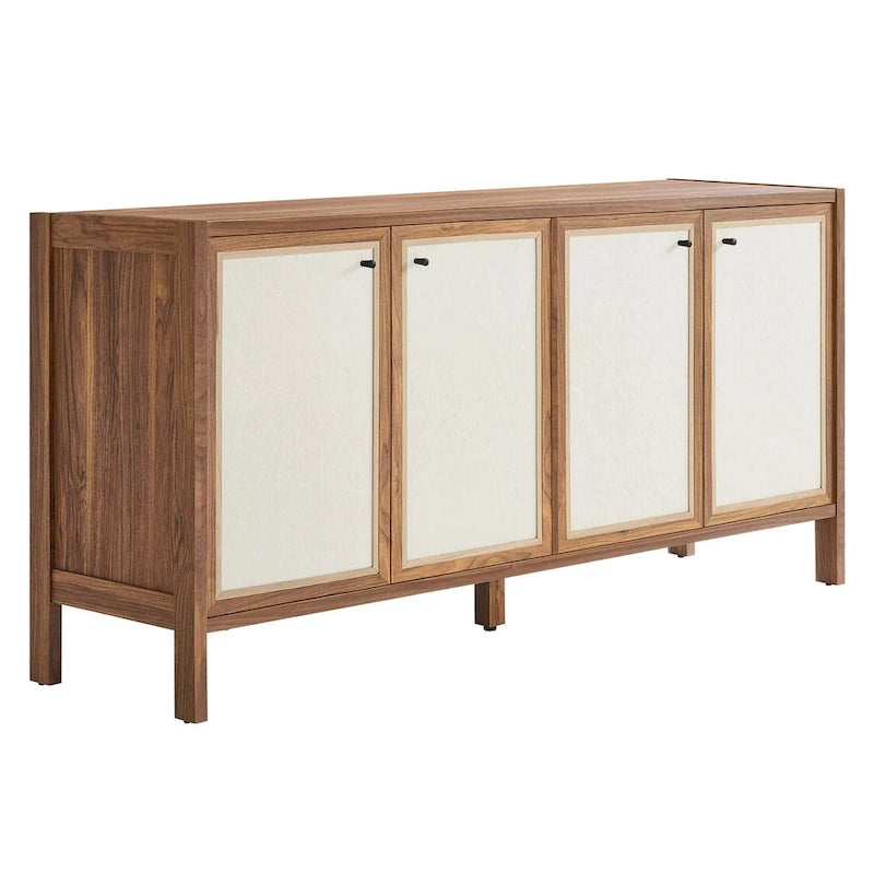 Capri 65 buffet en bois grainé avec rangement