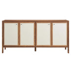 Capri 65 buffet en bois grainé avec rangement