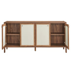 Capri 65 buffet en bois grainé avec rangement