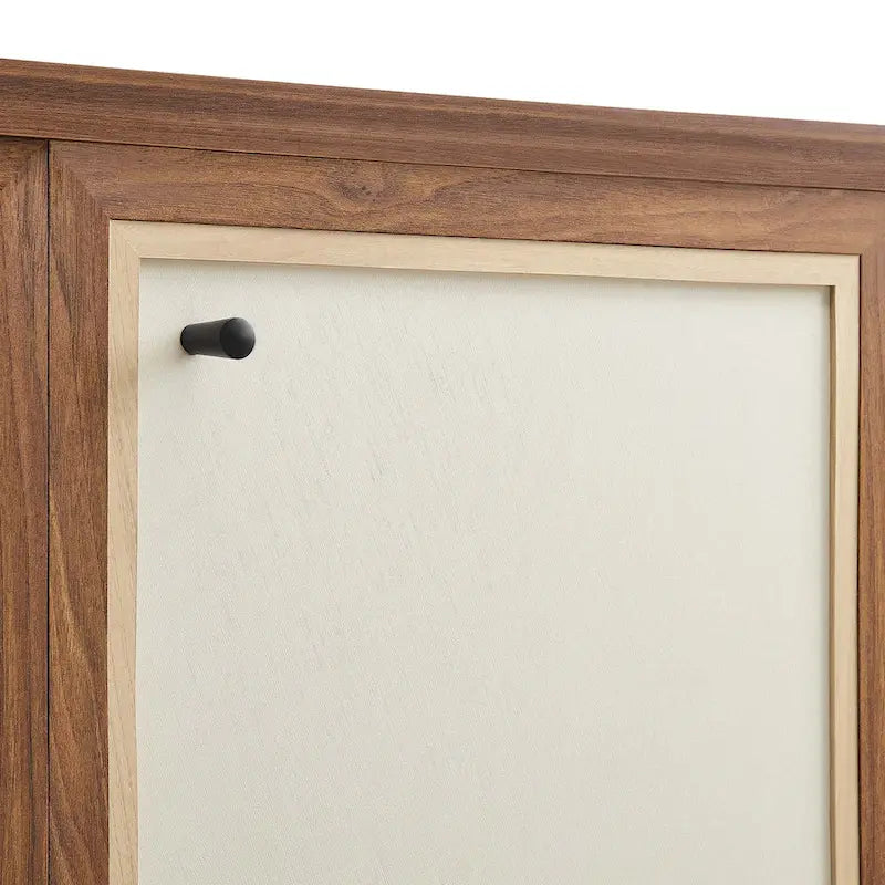Capri 65 buffet en bois grainé avec rangement