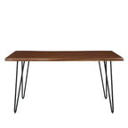 Table à manger rectangulaire en bois d'acacia massif Ardor 60