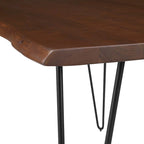 Table à manger rectangulaire en bois d'acacia massif Ardor 60