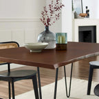 Table à manger rectangulaire en bois d'acacia massif Ardor 60