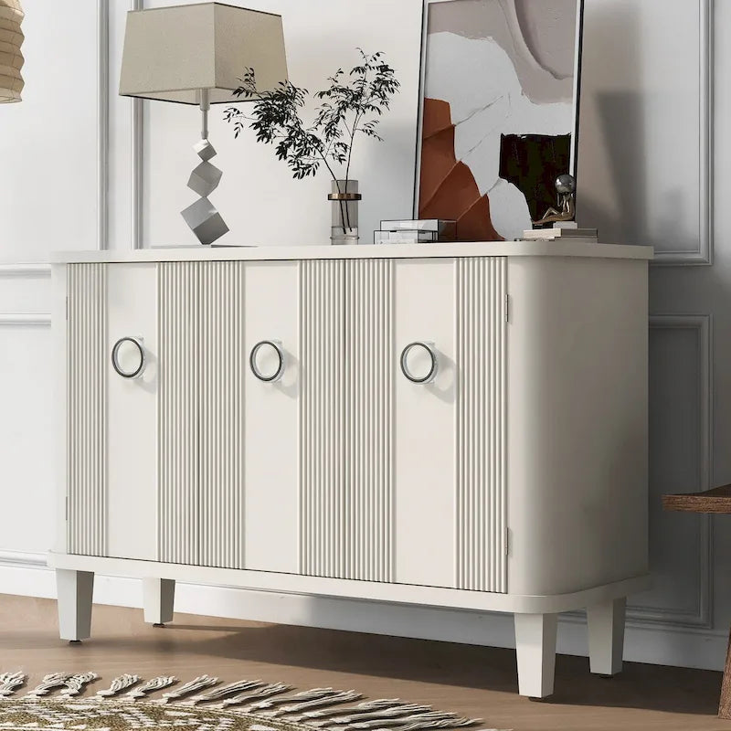 Simple Cabinet with Three Doors,Adjustable