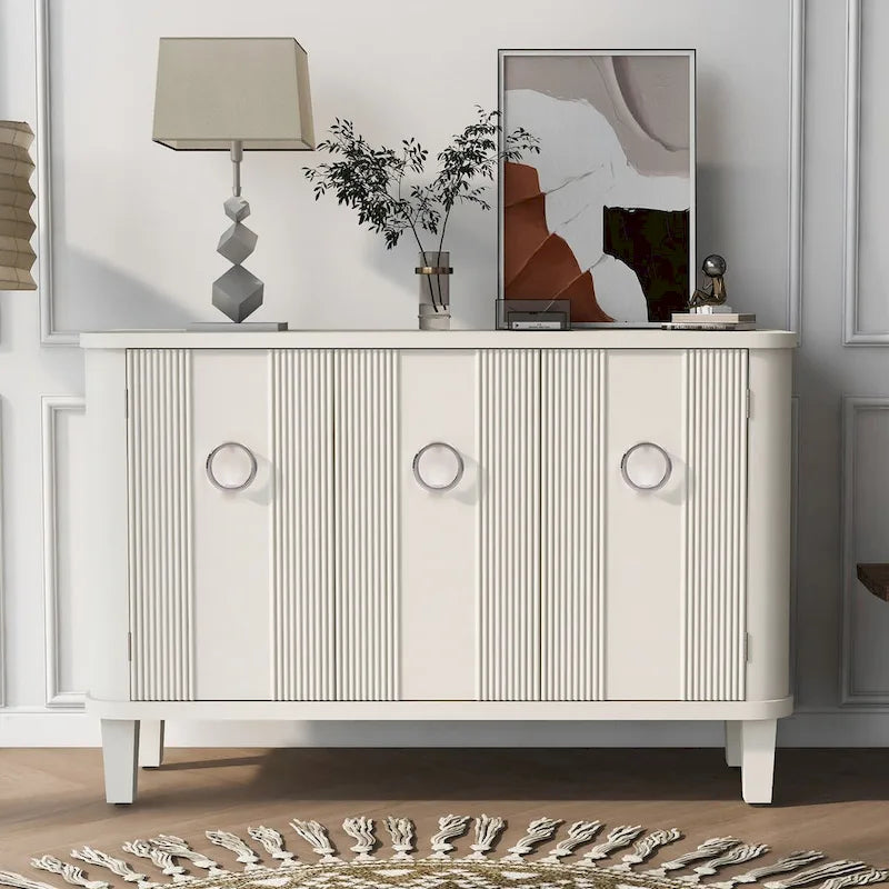 Simple Cabinet with Three Doors,Adjustable