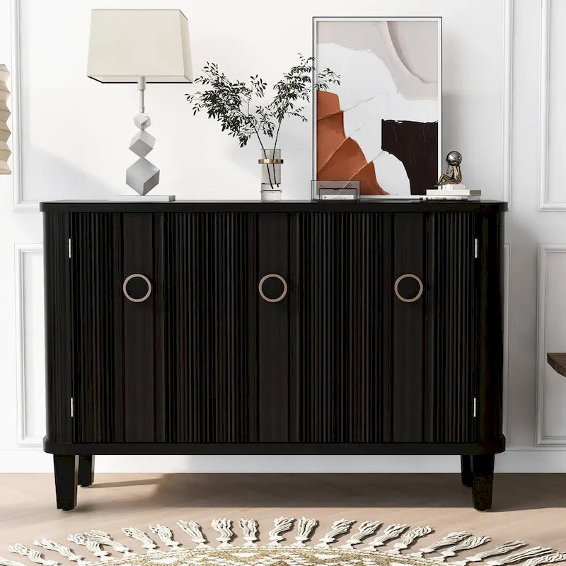 Simple Cabinet with Three Doors,Adjustable
