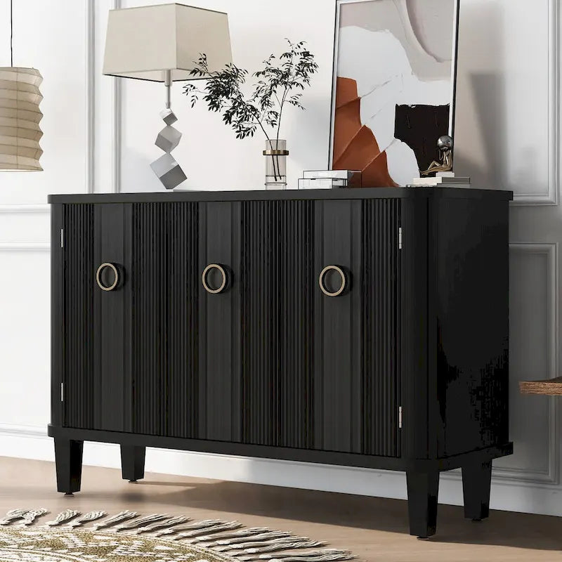 Simple Cabinet with Three Doors,Adjustable