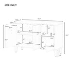 Simple Cabinet with Three Doors,Adjustable