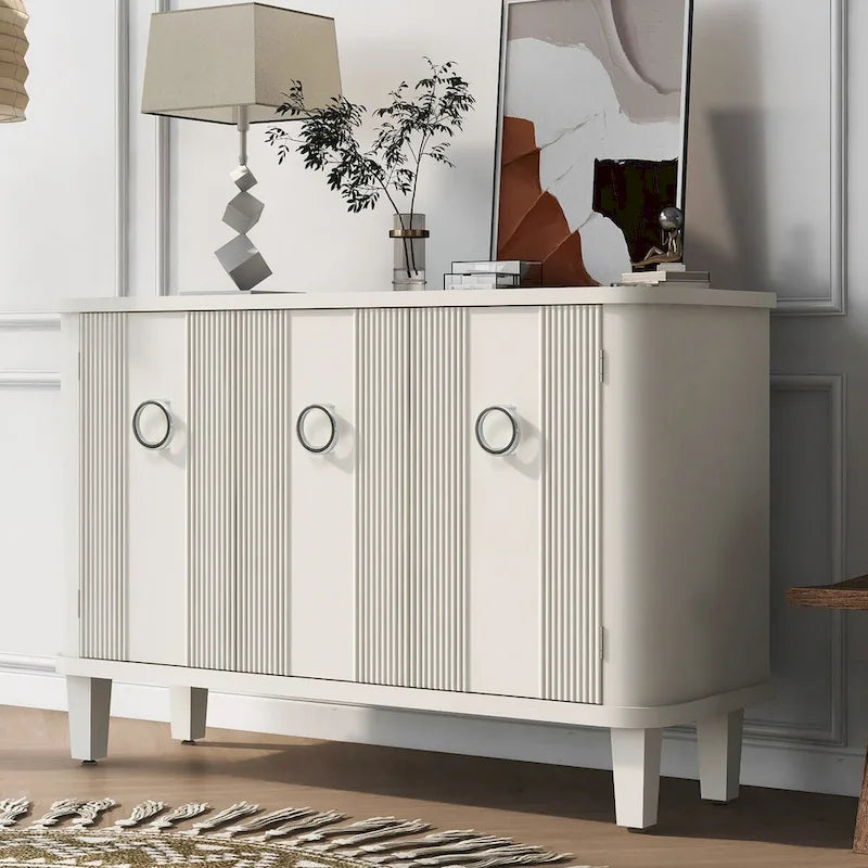 Simple Cabinet with Three Doors,Adjustable