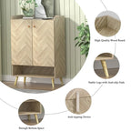 Meuble à chaussures moderne Anmytek 20 paires, étagère à chaussures à 6 niveaux avec portes et étagères réglables