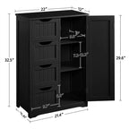 Meuble bas de salle de bain en bois - 13P x 22L x 32H