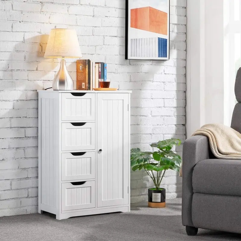Meuble bas de salle de bain en bois - 13P x 22L x 32H