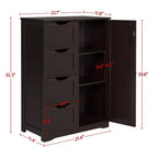Meuble bas de salle de bain en bois - 13P x 22L x 32H