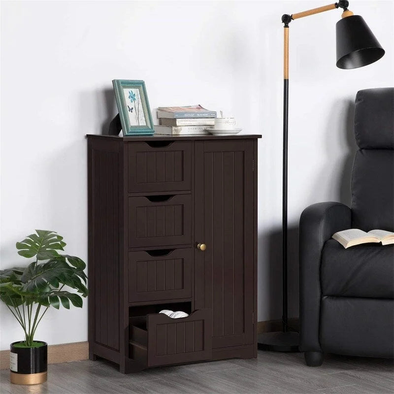 Meuble bas de salle de bain en bois - 13P x 22L x 32H