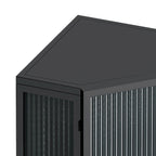 22.25 Floor Corner Cabinet with Glass Door & Adjustable Shelf