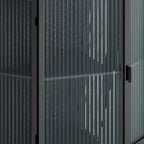 22.25 Floor Corner Cabinet with Glass Door & Adjustable Shelf