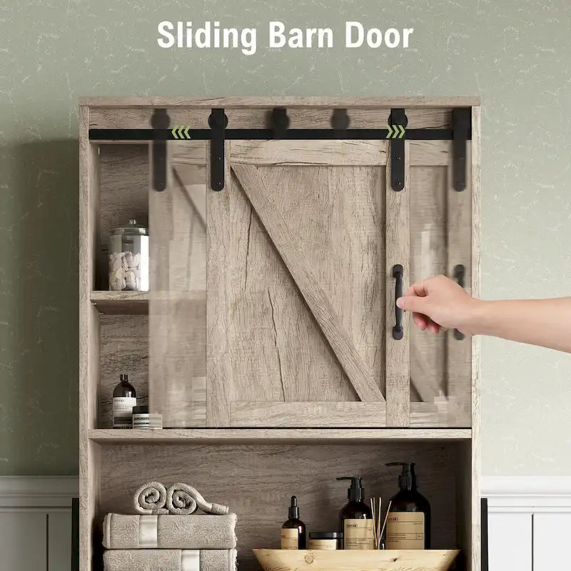 Meuble de rangement pour toilettes avec étagère réglable
