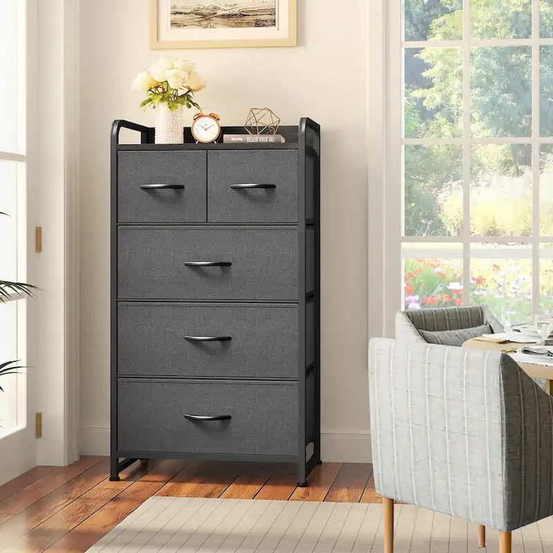 Tour de rangement moderne avec 5 tiroirs
