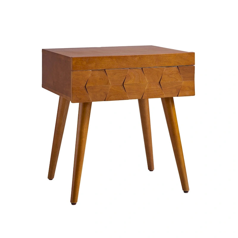Table d'appoint mi-siècle moderne Julian avec station de charge par HULALA HOME