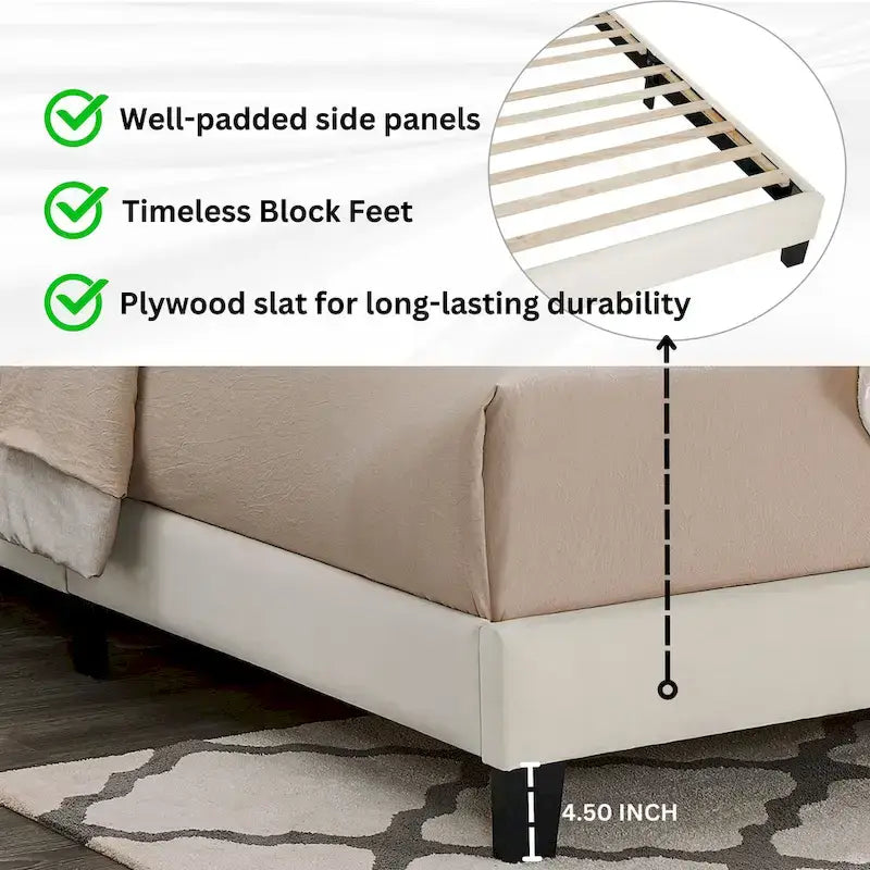 Ensemble de chambre à coucher 3 pièces Roundhill Furniture Findlay en Blanc Tourterelle