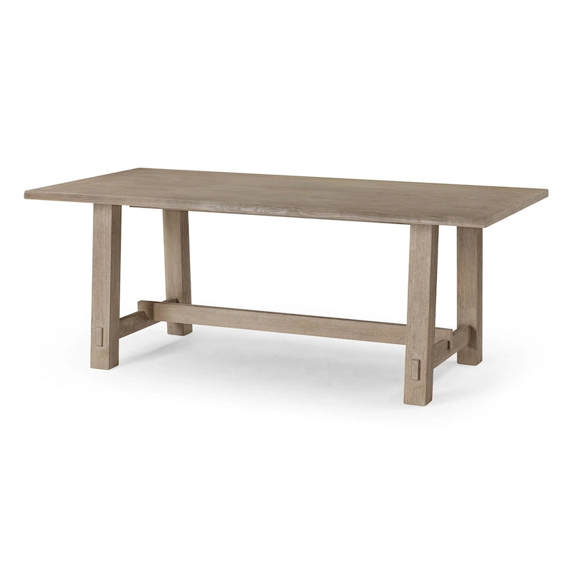 Table de salle à manger rectangulaire en bois Maven Lane Yves au fini noir vieilli