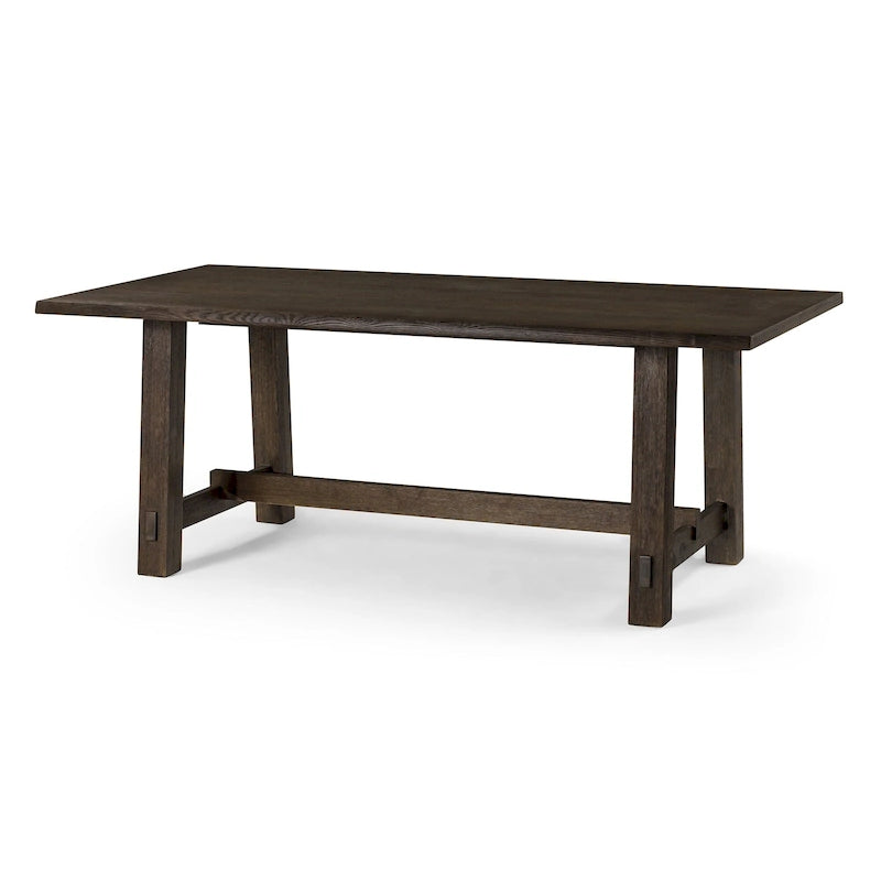 Table de salle à manger rectangulaire en bois Maven Lane Yves au fini noir vieilli