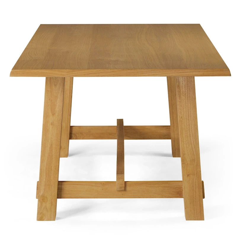 Table de salle à manger rectangulaire en bois Maven Lane Yves au fini noir vieilli