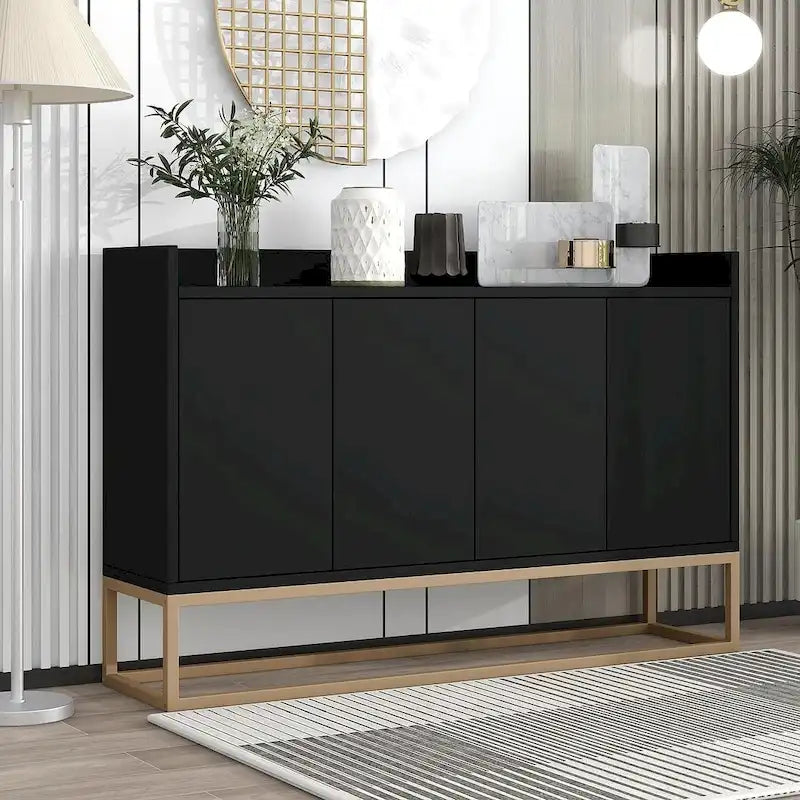 47.2 Buffet moderne 4 portes avec piètement en métal