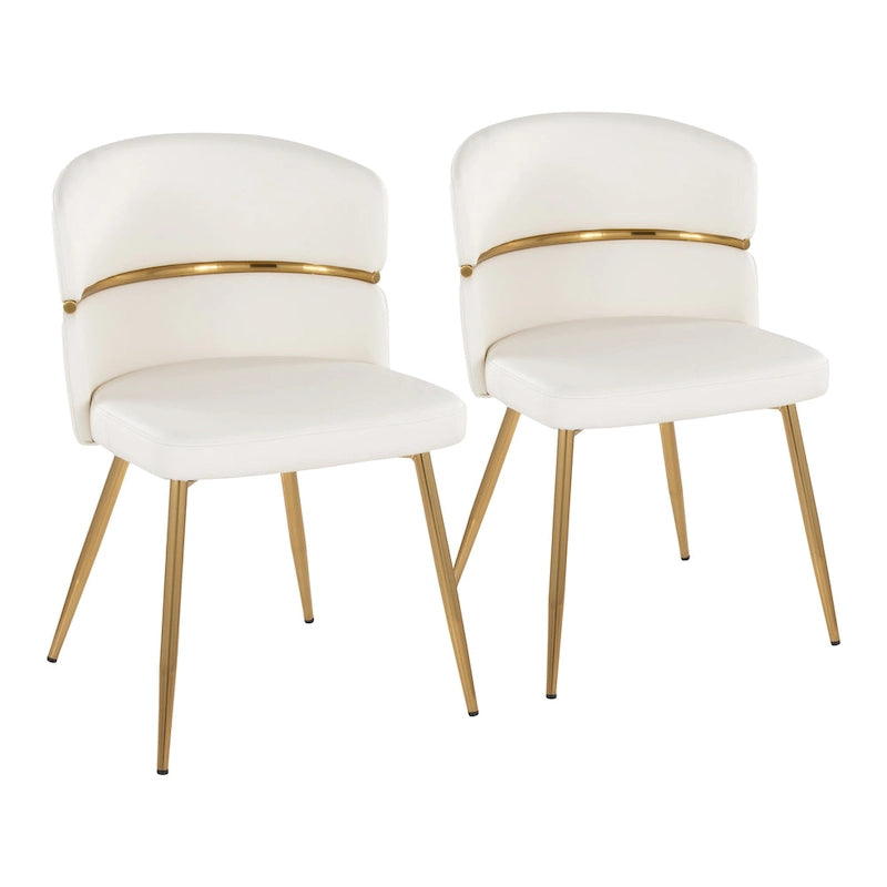 Chaise de salle à manger Lena Silver Orchid (lot de 2)