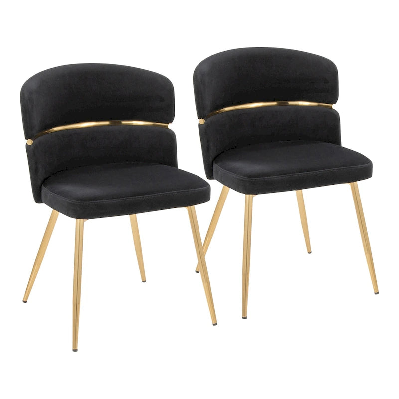 Chaise de salle à manger Lena Silver Orchid (lot de 2)