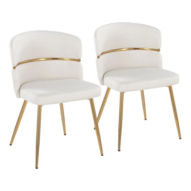 Chaise de salle à manger Lena Silver Orchid (lot de 2)