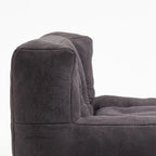 Oaks Aura Fluffy Bean Bag Chair, Super Soft Lazy Sofa Chair With Memory Foam And Ottoman, Indoor Modern Bean Bag Chair