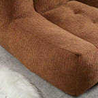 Oaks Aura Fluffy Bean Bag Chair, Super Soft Lazy Sofa Chair With Memory Foam And Ottoman, Indoor Modern Bean Bag Chair