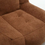 Oaks Aura Fluffy Bean Bag Chair, Super Soft Lazy Sofa Chair With Memory Foam And Ottoman, Indoor Modern Bean Bag Chair