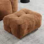 Oaks Aura Fluffy Bean Bag Chair, Super Soft Lazy Sofa Chair With Memory Foam And Ottoman, Indoor Modern Bean Bag Chair