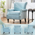 Lot de 2 fauteuils d'appoint classiques rembourrés