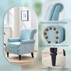 Lot de 2 fauteuils d'appoint classiques rembourrés