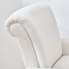 Lot de 2 fauteuils d'appoint classiques rembourrés
