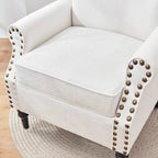 Lot de 2 fauteuils d'appoint classiques rembourrés