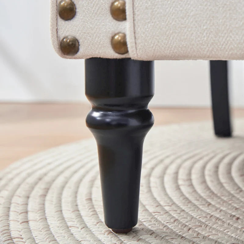 Lot de 2 fauteuils d'appoint classiques rembourrés