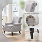 Lot de 2 fauteuils d'appoint classiques rembourrés