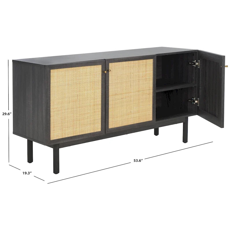SAFAVIEH Home Aino, buffet/meuble TV à 3 portes - 54Wx19Px30H