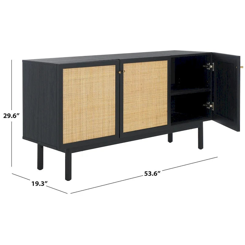SAFAVIEH Home Aino, buffet/meuble TV à 3 portes - 54Wx19Px30H