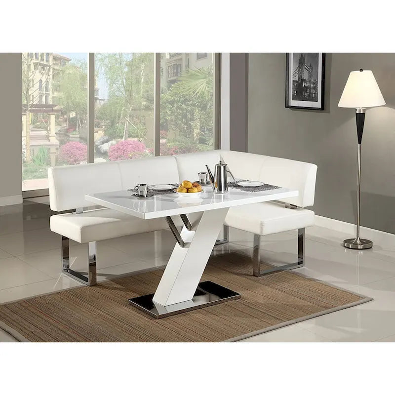 Banquette de coin repas Somette Leah White Nook